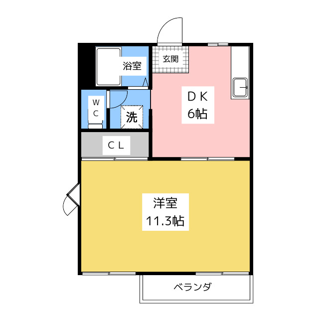 グリーンハイツ山崎の間取り