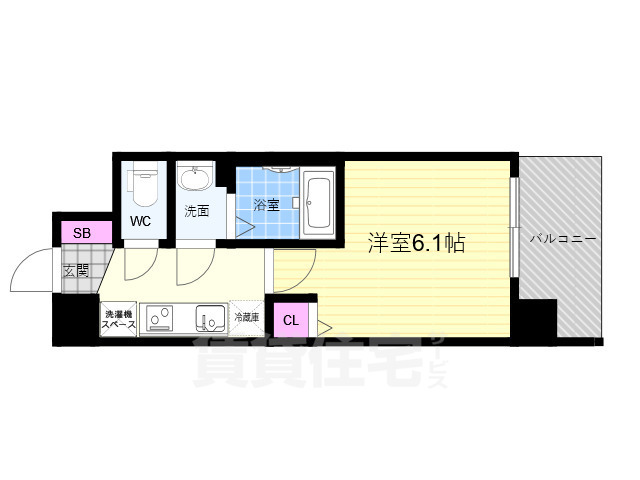 ソルテラス京都勧進橋PARK SIDEの間取り