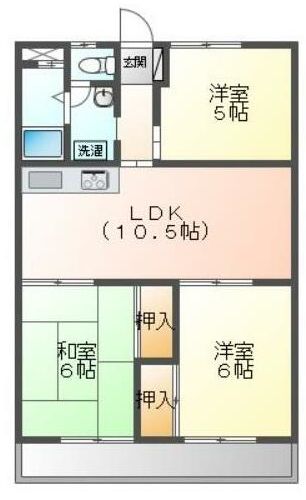 高松市木太町のマンションの間取り