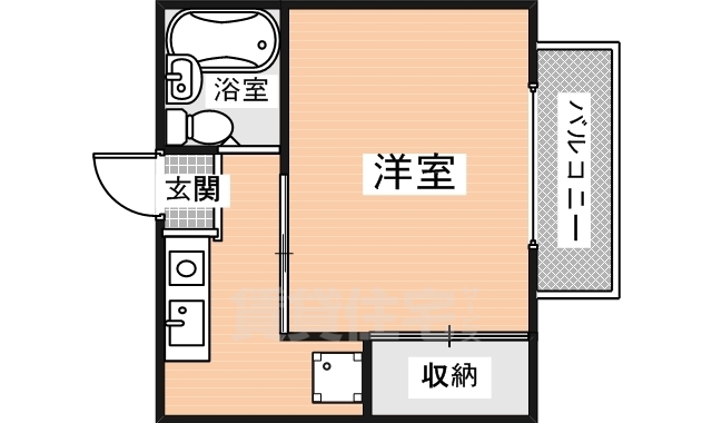 奈良市平松のアパートの間取り