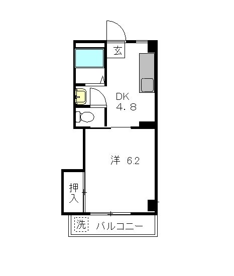 中ノ橋ハイツの間取り