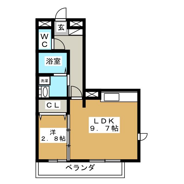 イナダ　バイシュラインの間取り