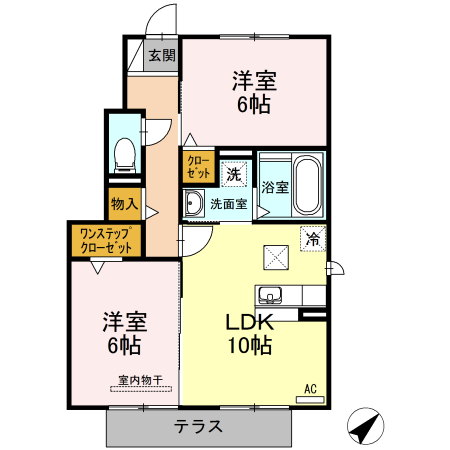 コンフォートBの間取り