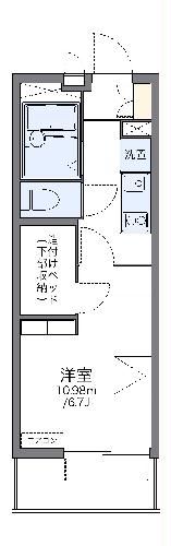 レオパレス青嶺７－１の間取り