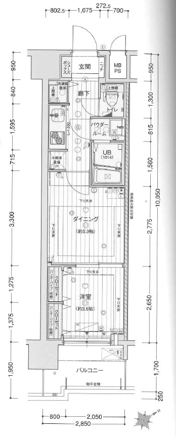 ラヴ神戸三宮の間取り