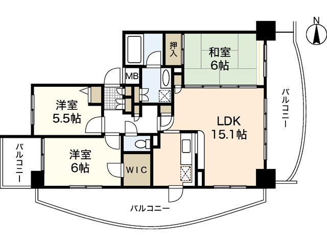 【プルミエールＡ．ＣＩＴＹの間取り】