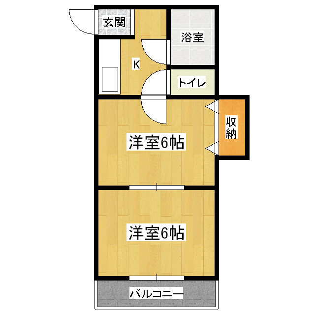 京都市山科区竹鼻竹ノ街道町のマンションの間取り