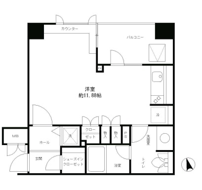 レジディア文京湯島の間取り