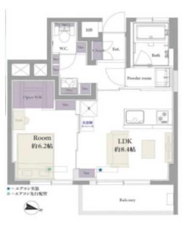 文京区西片のマンションの間取り