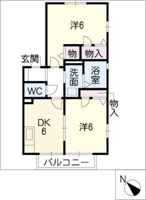 メゾンドール・シェルIIの間取り