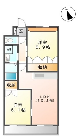 リヴィエール佐々の間取り