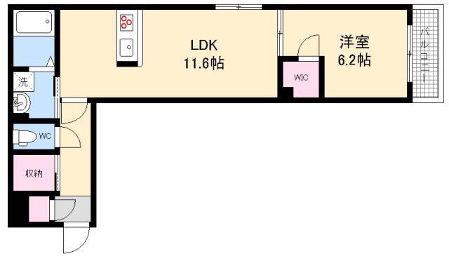 広島市西区庚午南のマンションの間取り