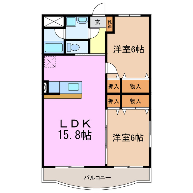 サードヴィラ赤池の間取り