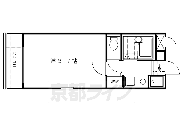 リーガル京都桃山の間取り