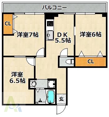 シルフィード・ドゥ・ＡＲＡＴＡの間取り