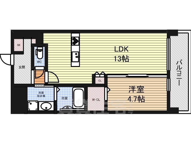 名古屋市西区新道のマンションの間取り