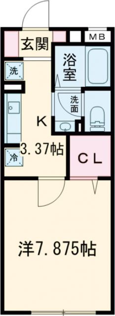 東京都大田区北千束１（アパート）の賃貸物件の間取り