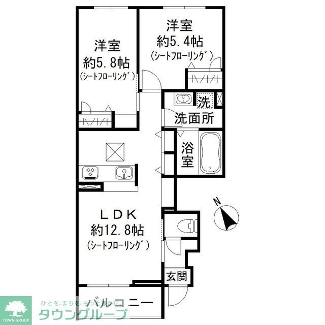 パークガーデン　シャルドンの間取り