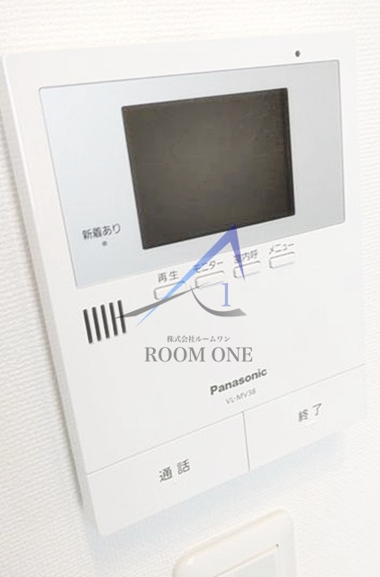 セキュリティ　モニター付きインターホンです。