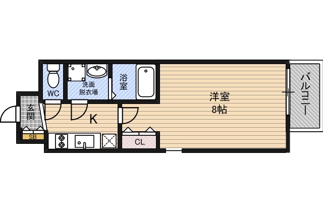 レジュールアッシュ都島の間取り写真