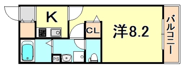 ジーメゾン尼崎東の間取り写真