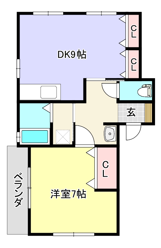 ヴィレッジ清瀬37の間取り