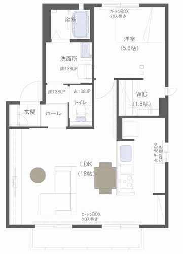 郡山市町東のアパートの間取り