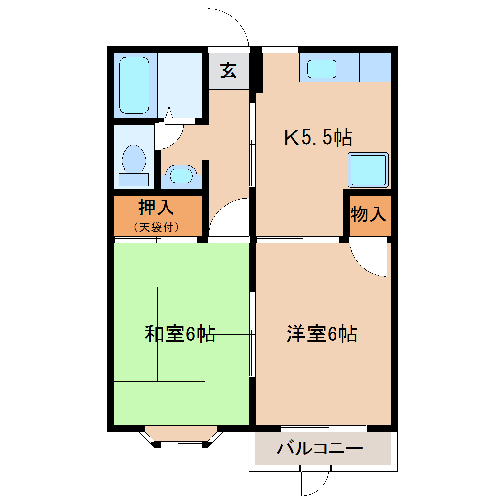 カントリーホームIIの間取り