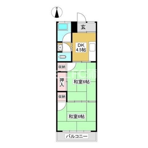 竹尾アパート(東)の間取り