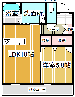 プロスペラールIの間取り