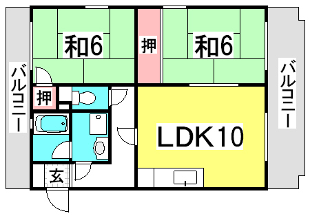 第2しづマンションの間取り