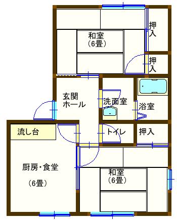 ラフォーレ常見３の間取り