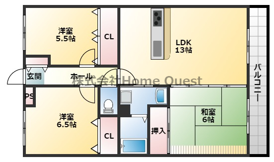 ヴェルジュ萌樹の間取り