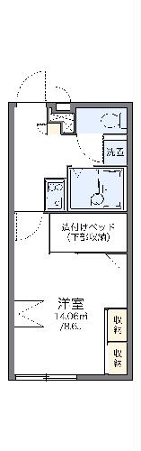 レオパレスカノンの間取り