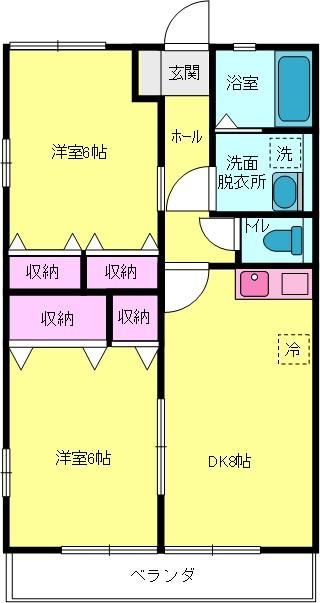 ハイム　虹ヶ丘の間取り