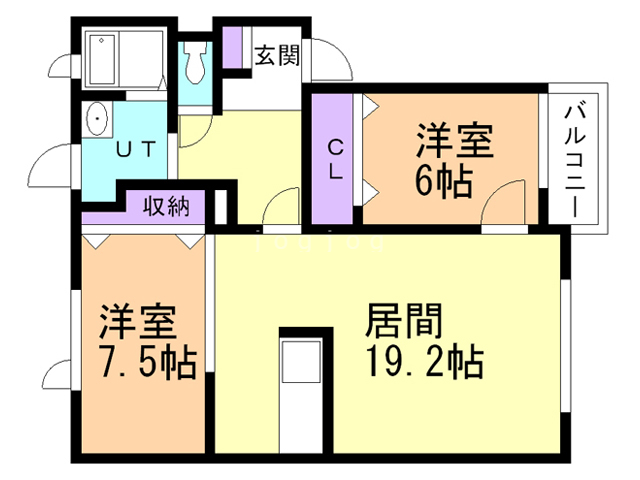 ヴィラージュ東浜の間取り