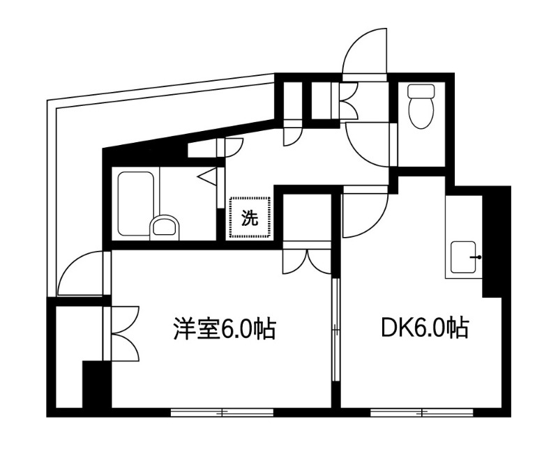 品川区豊町のマンションの間取り