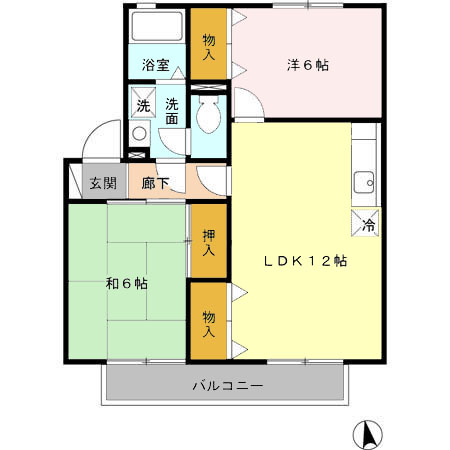 カサベルテCの間取り