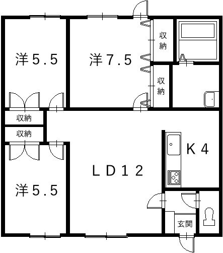 LHはくばの間取り