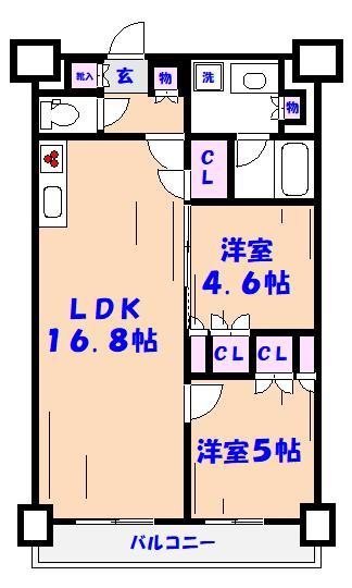 【パークアクシス市川の間取り】