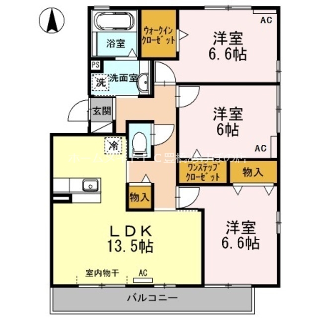 【ファームヴィレッジ二番館の間取り】