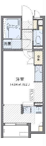 【藤沢市本鵠沼のアパートの間取り】