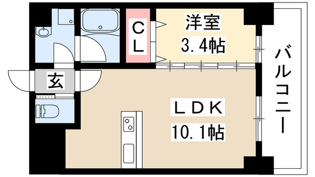 パラドール吹上の間取り