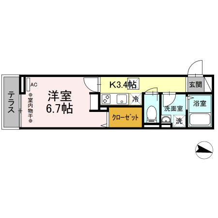 【ルーエ西国分寺の間取り】