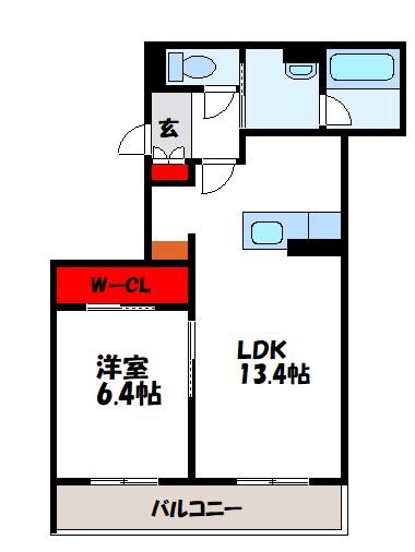 古賀市千鳥のマンションの間取り