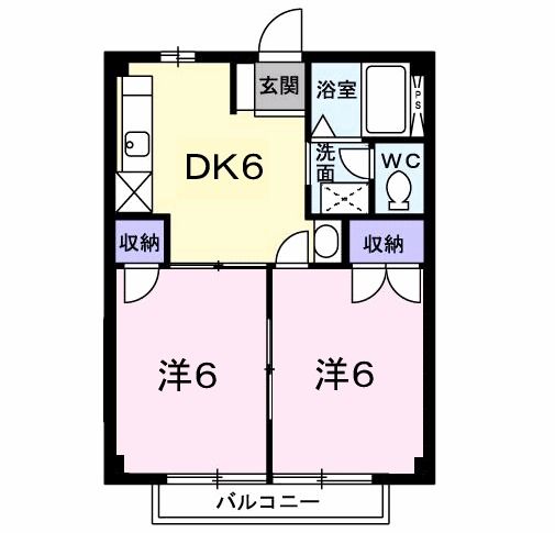 【コーポ鷲峰の間取り】