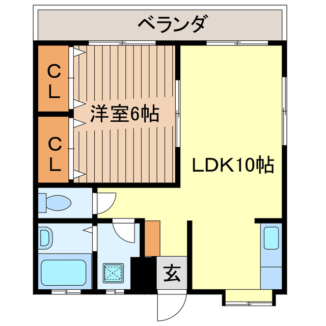 ぐりーんあっぷるの間取り