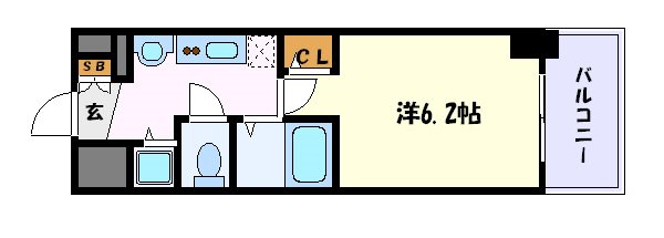 プレサンス名古屋駅前プラチナムの間取り