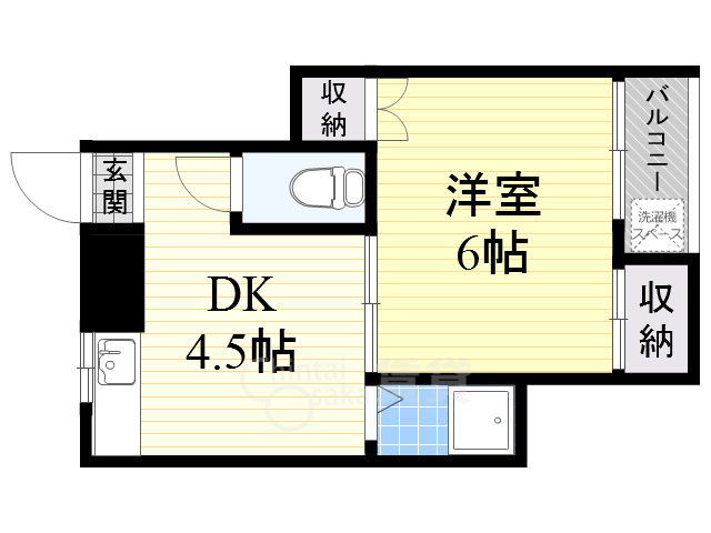 長井ハイツ淡路の間取り