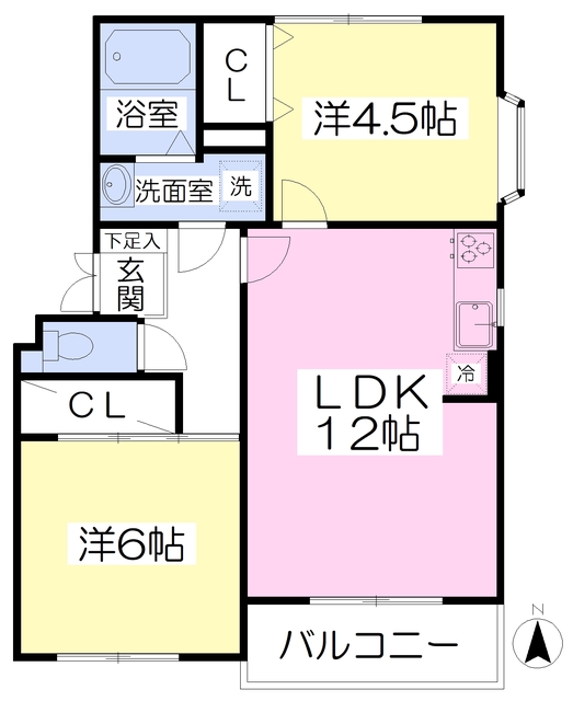 ヴァンベール北浦和の間取り